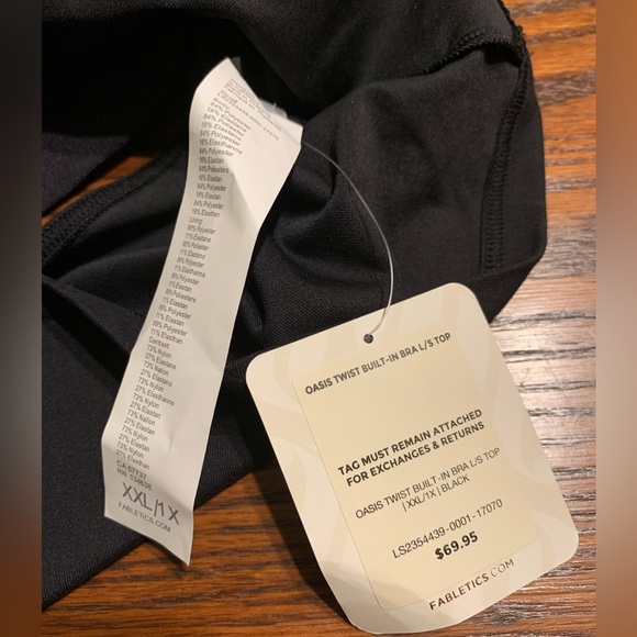 Fabletics Oasis Built In Bra Long Sleeve - Picture 5 of 5